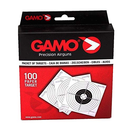 Tiendas LGP - Gamo, Pack Cazabalines Gamo + Dianas (100 uds) 14 x 14 cm.