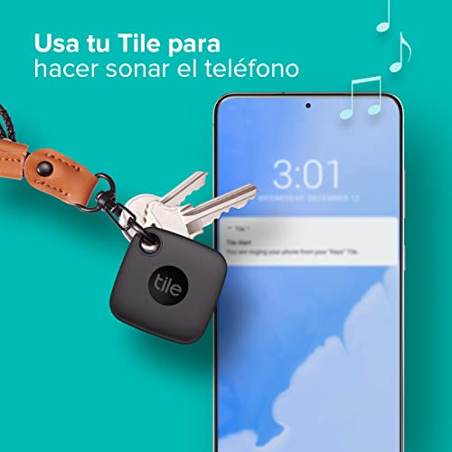 Tile Essentials (2022), buscador de objetos Bluetooth, pack de 4 (2 Mates, 1 Slim, 1 Sticker), compatible con Alexa y Google Smart Home, iOS y Android, Busca llaves, carteras, mandos a distancia y más
