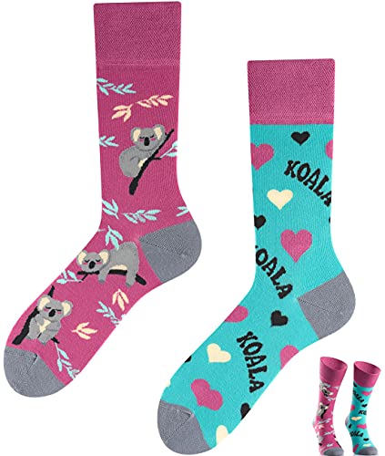 TODO COLOURS Calcetines casuales Mix & Match – Koala La – Multicolor, divertidos, calcetines coloridos para individualistas Koala La 35-38