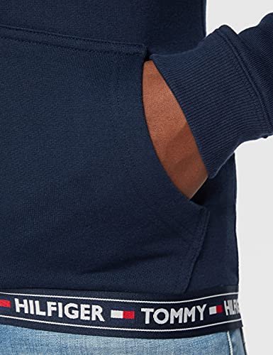 Tommy Hilfiger Hoody HWK Top de Pijama, Azul (Navy Blazer 416), X-Small para Mujer