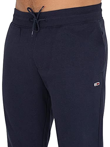 Tommy Jeans TJM Slim Fleece Sweatpant, Pantalones Deportivos para Hombre, Azul (Twilight Navy), S