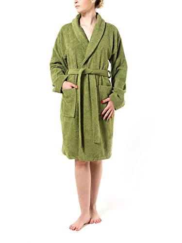 Top Towels - Albornoz Unisex - Albornoz de Ducha para Hombre o Mujer - 100% Algodón-  500g/m2 - Albornoz de Rizo, Hoja, XL (1450334)