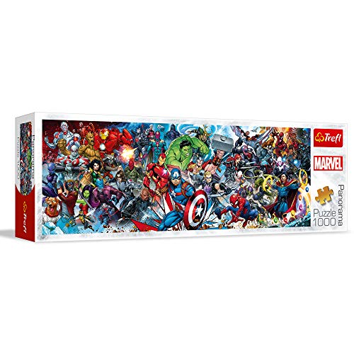 Trefl- Entra Avengers Other 1000 Piezas, Panorama, Adultos y niños a Partir de 12 años Puzzle, Color únete al Universo, Marvel los Vengadores