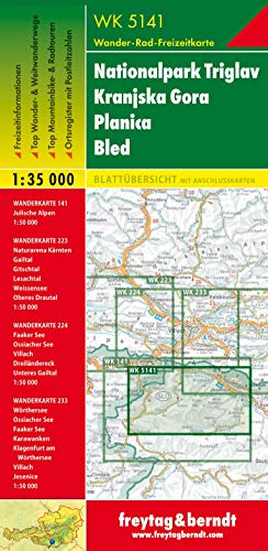 Triglav Kranjska Gora 1:35.000: Serie Wandern + Freizeit spezial. GPS-Punkte. Freizeitführer. Ortsregister: WK 141 (Wander Karte)