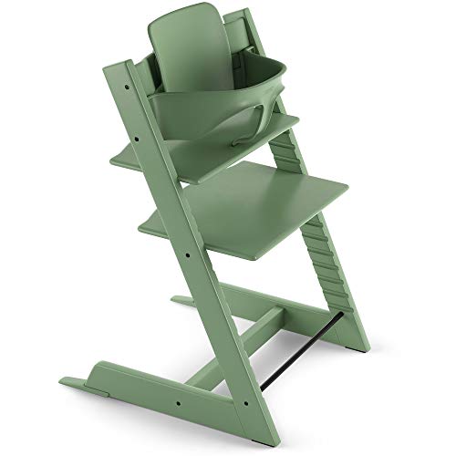 TRIPP TRAPP® Baby Set para niños a partir de los 6 meses │ Accesorio de bebé para la silla evolutiva de STOKKE® │ Respaldo ergonómico │ Color: Moos Green
