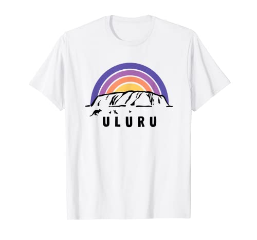Uluru Ayers Rock Australia Aborígenes Cool Rainbow Mountain Camiseta