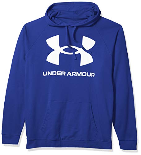 Under Armour Rival Fleece Big Logo HD, Sudadera Hombre, Azul (Jupiter Blue / Onyx White), XS