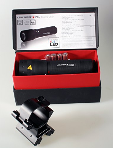 Universal Soporte Magnético + LED Lenser p7qc (Negro) LED Linterna Incluye regalo)