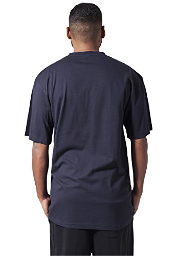 Urban Classics Camiseta básica de Manga Corta de Hombre, Cuello Redondo Normal, de algodón Grueso, Largo Oversize, Color: Azul Marino, Talla: 6XL