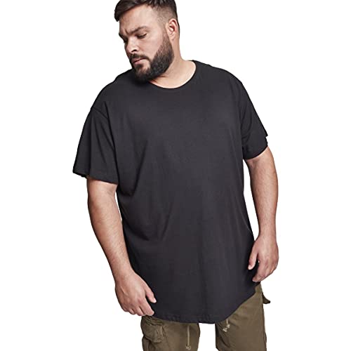 Urban Classics Shaped Long Tee, Camiseta Hombre, Negro (Black), 3XL