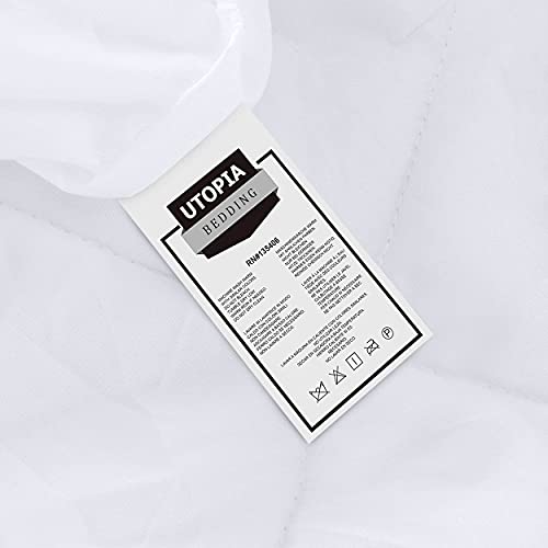 Utopia Bedding - Protector de colchón Acolchado (122x190 cm) - Microfibra - Transpirable - Funda para colchon estira hasta 38 cm de Profundidad - 122 x 190 cm, Cama 120