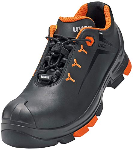 Uvex BUVEXPS3-TWO BP 38 - Zapato de Seguridad Tipo S3, Color Negro/Naranja, Talla 38, 10 Unidades