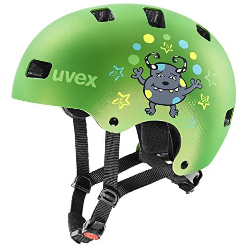 uvex Kid 3 CC Casco de Bicicleta, Juventud Unisex, Green Mat, 51-55 cm