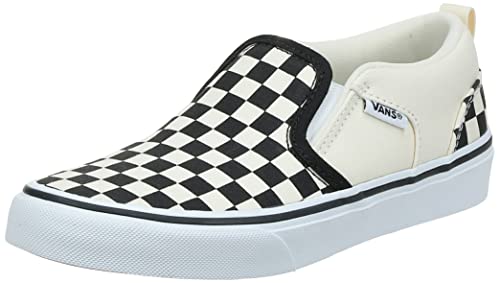 Vans Asher, Zapatillas Mujer, Multicolour Checkerboard Black White, 42 EU