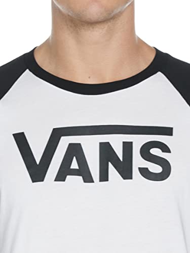 Vans Herren Classic Raglan T-Shirt, Mehrfarbig (White-Black YB2), Medium