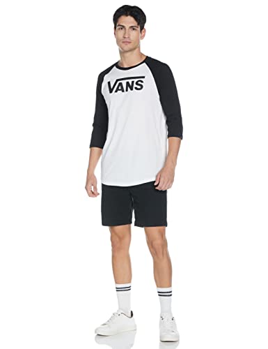 Vans Herren Classic Raglan T-Shirt, Mehrfarbig (White-Black YB2), Medium