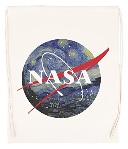 Vendax NASA estrellado noche - nasa Beige Bolsa De Gimnasio con Cordón Drawstring Gym Bag Backpack