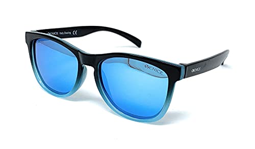 VENICE EYEWEAR OCCHIALI Gafas de sol Polarizadas para niño (Negro-Azul)