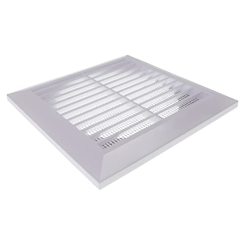 Vent Systems 125 mm – Color blanco – Rejilla de ventilación – Rejilla de ventilación – Cubierta de parrilla – Con brida – Protección contra insectos integrada – para baño, oficina en casa, cocina.