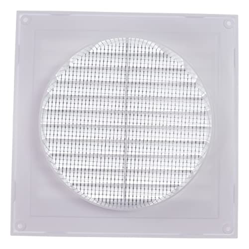 Vent Systems 125 mm – Color blanco – Rejilla de ventilación – Rejilla de ventilación – Cubierta de parrilla – Con brida – Protección contra insectos integrada – para baño, oficina en casa, cocina.