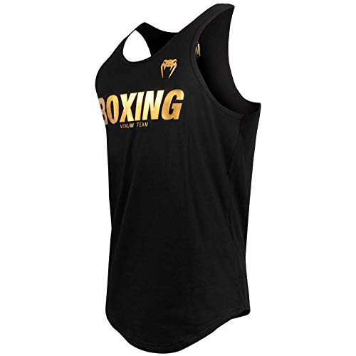 Venum Boxing Vt Camiseta Sin Mangas, Hombre, Negro/Dorado, XXL