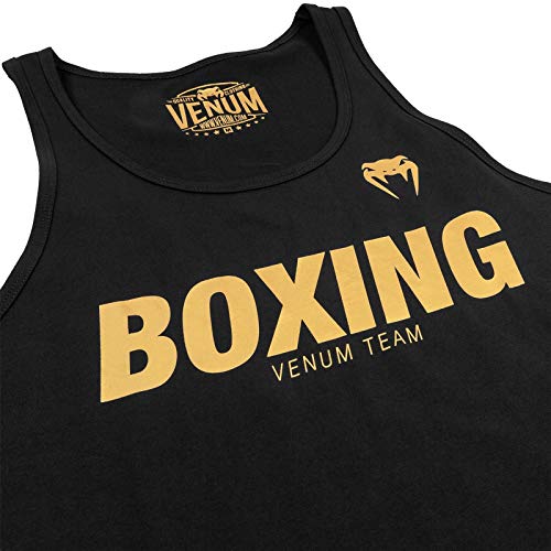 Venum Boxing Vt Camiseta Sin Mangas, Hombre, Negro/Dorado, XXL