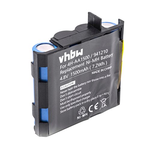 vhbw NiMH batería 1500mAh (4.8V) para tecnología médica como estimulador muscular como Compex 4H-AA2000