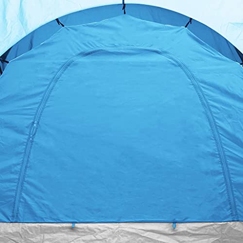vidaXL Tienda de Campaña para 6 Personas Camping Carpa Senderismo Campamentos Festival Impermeable Viaje Jardín Patio Exterior Azul y Azul Claro