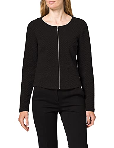 Vila Clothes Vinaja New Short Jacket-Noos Chaqueta de Traje, Negro (Black), 40 (Talla del Fabricante: Large) para Mujer