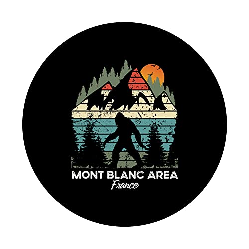 Vintage Mont Blanc Area Hiking Trail Retro 80's PopSockets PopGrip: Agarre intercambiable para Teléfonos y Tabletas