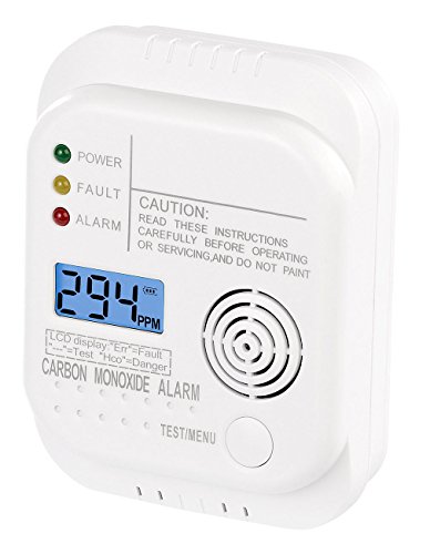 VisorTech Detector de Gas: Alarma de monóxido de Carbono con Pantalla LCD, de Acuerdo a DIN EN 50291-1 (Advertencia de Gas)