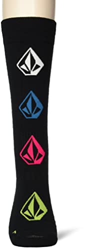 Volcom Junior's Sherwood Medium Weight Snow Sock, BLACK, XS/S