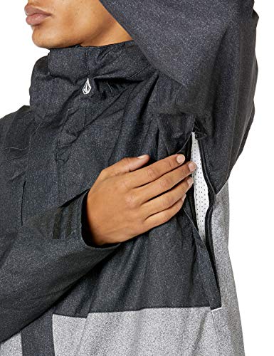 Volcom Scortch Insulated Jacket Chaqueta aislada, Estático Negro, L para Hombre