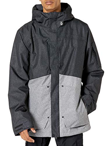 Volcom Scortch Insulated Jacket Chaqueta aislada, Estático Negro, L para Hombre