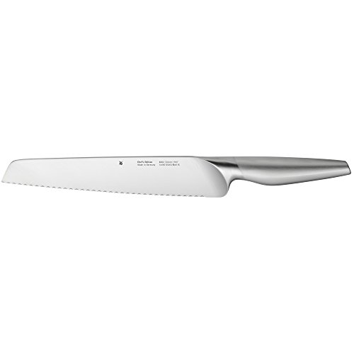 WMF Chef's Edition Cuchillo de Pan de 37 cm con Hoja Insertada de Acero Templado Completamente Forjado