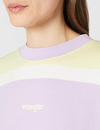 Wrangler Retro Sweat Sudadera, Color Morado Pastel, L para Mujer