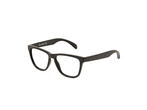X-LAB Monturas de gafas mod. Devon2 Junior, lentes de bloque azul, gafas de sol unisex junior (Negro)