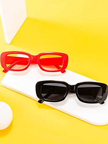 XCSM Gafas de Sol rectangulares para Mujeres, Hombres, Moda, Gafas de Sol cuadradas Vintage, protección UV400, Gafas Retro, Gafas de Playa para Exteriores