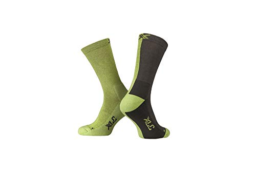 XLC CS-L02 MTN Socken Calcetines, Negro-Blanco, 42-45 Unisex Adulto