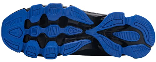 Zapatillas de Seguridad Hombres Zapatos de Trabajo con Punta de Acero Calzado de Seguridad(Azul,42.5)