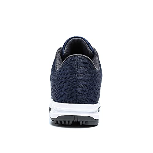 Zapatos de Golf al Aire Libre para Hombres Antideslizantes Impermeables Transpirables Profesionales Zapatillas para Correr Zapatillas Azul 245