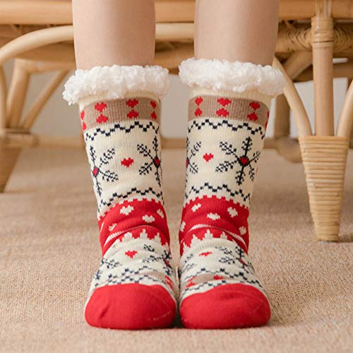 ZZBIQS 2 calcetines de forro polar suaves y esponjosos, calcetines térmicos, cálidos para invierno, cálidos, gruesos, animales, para el hogar,