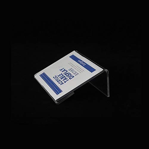 100 unids mini acrílico signo exhibición titular 4 cm x 2 cm precio nombre tarjeta etiqueta soporte caso precio ticket Tagging