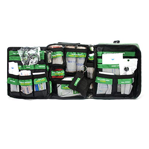 165 piezas práctico y completo kit de primeros auxilios adecuado para el hogar, oficina, camping, lugar de trabajo, coche y viajes