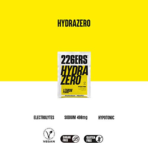 226ERS Hydrazero | Bebida de Sales Minerales en Polvo para Hidratación y Recuperación de Electrolitos, Limón - 14 unidades