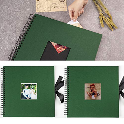 30x30 cm Kit Álbum de Fotos Scrapbook Recortes para Pegar con Tijeras y 216 Esquineras para Fotografías, Ideal para Regalar o para Uso Propio,60 Páginas
