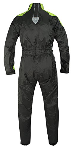A-pro Traje impermeable lluvia chaqueta Moto Scooter Impermeable Unisex Fluo XXL