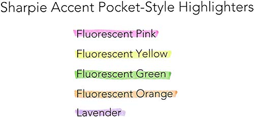 Accent Pocket Style Highlighter, Chisel Tip, Fluorescent Yellow, 1 Dozen, Sold as 1 Dozen