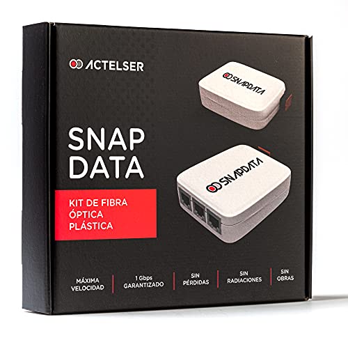 ACTELSER Kit Básico de Fibra Óptica Plástica Snap Data (20 Metros)