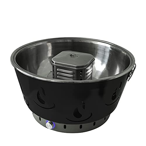 ACTIVA Barbacoa de mesa XL Airbroil Junior negro, parrilla de carbón vegetal con ventilación activa